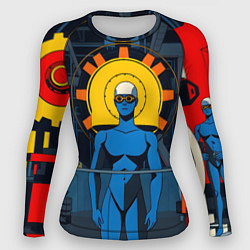 Рашгард женский Ретро фантастика, цвет: 3D-принт