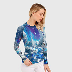 Рашгард женский Космический фантастический пейзаж, цвет: 3D-принт — фото 2