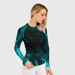 Рашгард женский Neon smoke, цвет: 3D-принт — фото 2