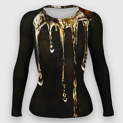 Женский рашгард Мед на коричневой текстуре