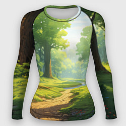 Рашгард женский Fabulous forest, цвет: 3D-принт