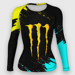 Женский рашгард Monster energy краски текстура