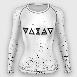 Рашгард женский Ведьмак брызги красок, цвет: 3D-принт