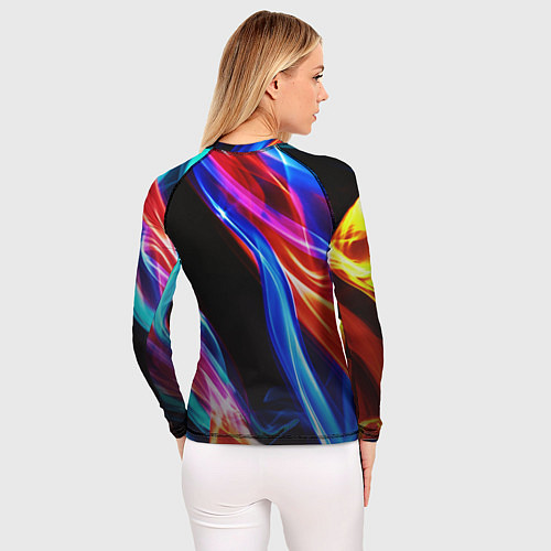 Женский рашгард Космос пламенный / 3D-принт – фото 4