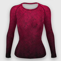 Женский рашгард Текстурный тёмно-розовый градиент