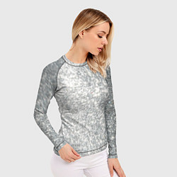 Рашгард женский Серебро, цвет: 3D-принт — фото 2