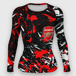 Рашгард женский Arsenal краски текстура, цвет: 3D-принт
