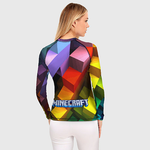 Женский рашгард Minecraft - pattern / 3D-принт – фото 4