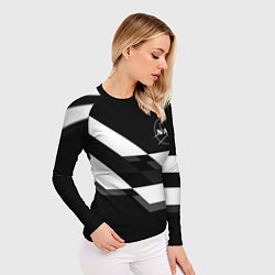 Рашгард женский Nasa геометрия полосы, цвет: 3D-принт — фото 2