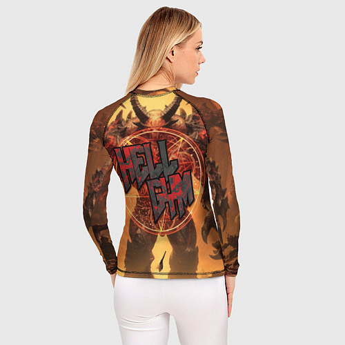 Женский рашгард Doom hell gym / 3D-принт – фото 4