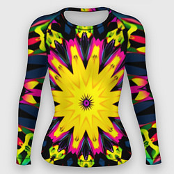 Рашгард женский Звездный калейдоскоп, цвет: 3D-принт