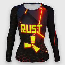 Женский рашгард Rust hexagon краски