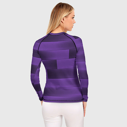 Женский рашгард Color purple square / 3D-принт – фото 4