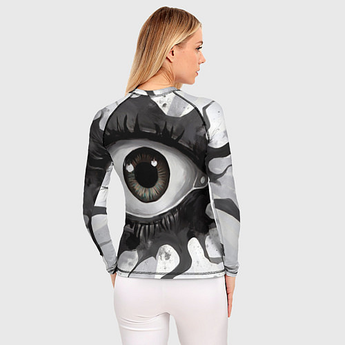 Женский рашгард Глаз и щупальца - психоделика / 3D-принт – фото 4