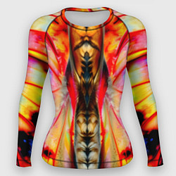 Рашгард женский Разворот бабочки, цвет: 3D-принт