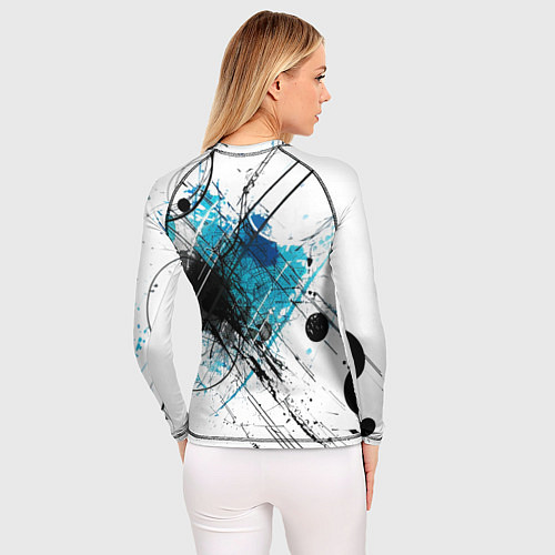Женский рашгард Абстракция цвета / 3D-принт – фото 4