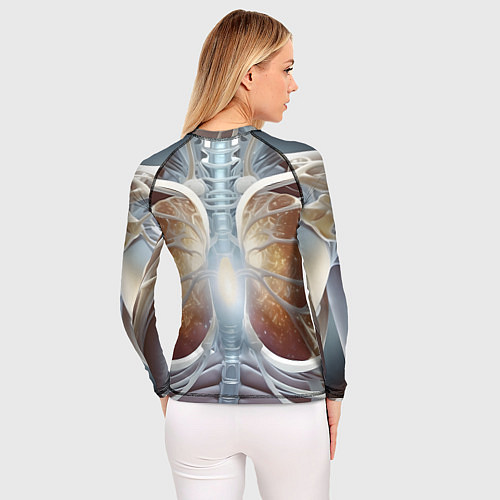 Женский рашгард Рентген и скелет / 3D-принт – фото 4