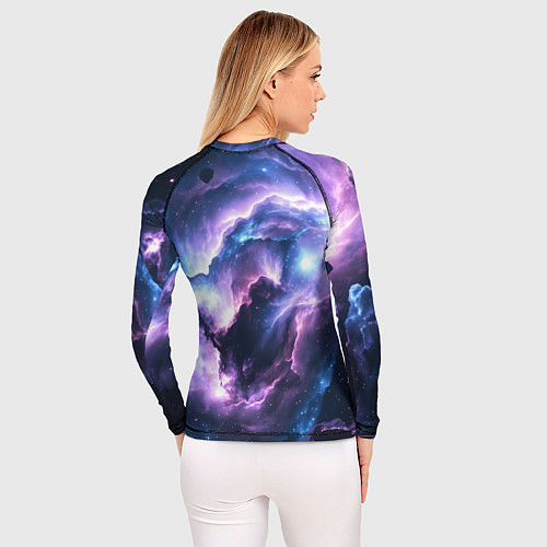 Женский рашгард Фиолетовая туманность / 3D-принт – фото 4