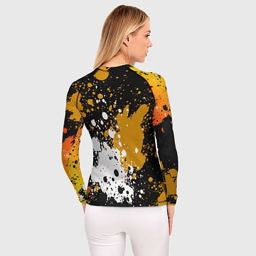 Женский рашгард Тралалера Тралала брейнрот мем - Акула в кроссовка / 3D-принт – фото 4