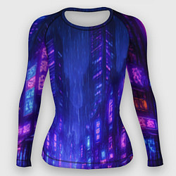 Женский рашгард Одинокий город неона