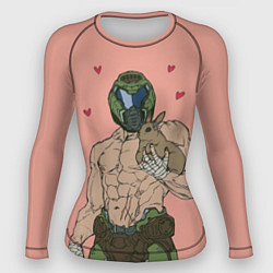 Рашгард женский Палач рока с кроликом, цвет: 3D-принт