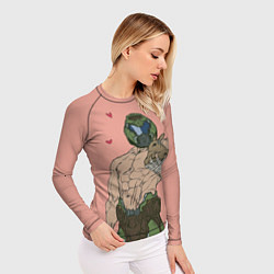 Рашгард женский Палач рока с кроликом, цвет: 3D-принт — фото 2