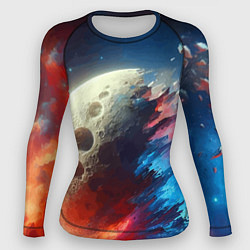 Женский рашгард Разрыв космического тела - нейроарт