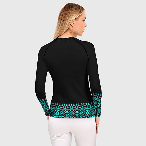 Женский рашгард Обережная вязь - вышиванка / 3D-принт – фото 4
