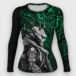 Рашгард женский Японский кибернетический Они, цвет: 3D-принт