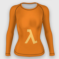 Рашгард женский Half-Life orange, цвет: 3D-принт