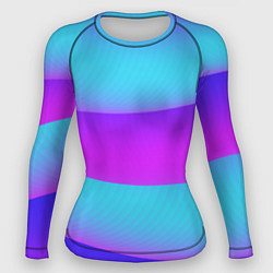 Рашгард женский Неоновый прилив, цвет: 3D-принт