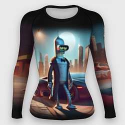 Женский рашгард Бендер с пистолетом - Нью-Йоркская мафия