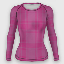 Рашгард женский Checkered pink, цвет: 3D-принт