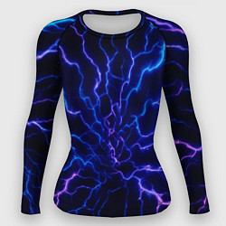 Женский рашгард Разряд молнии текстура