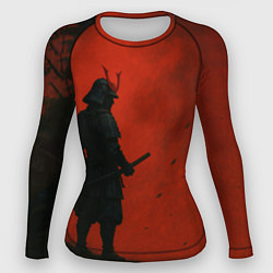 Женский рашгард Ghost of Tsushima - алый