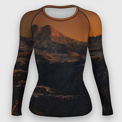 Рашгард женский Эльбрус, цвет: 3D-принт