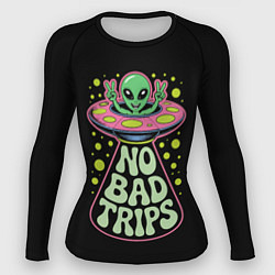 Женский рашгард Пришелец в летающей тарелке НЛО