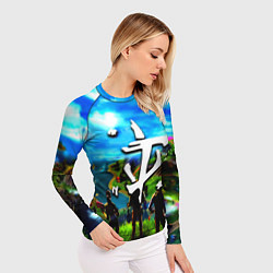 Рашгард женский Fortnite x doom logo, цвет: 3D-принт — фото 2