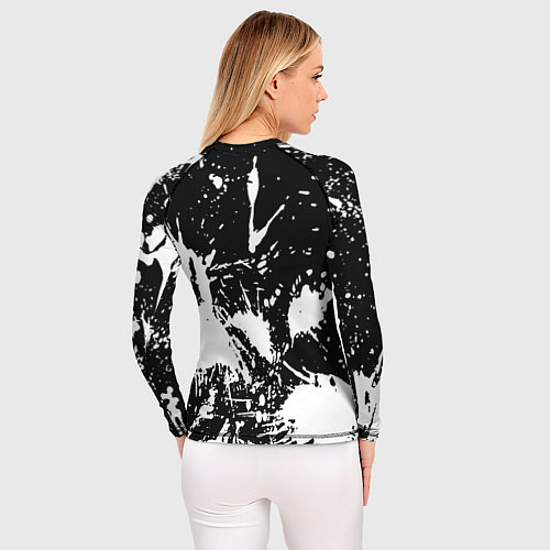 Женский рашгард Doom белые краски / 3D-принт – фото 4