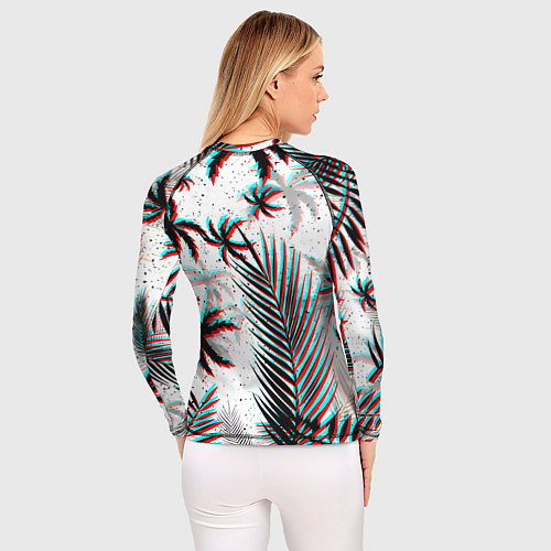 Женский рашгард Doom тропики глитч / 3D-принт – фото 4