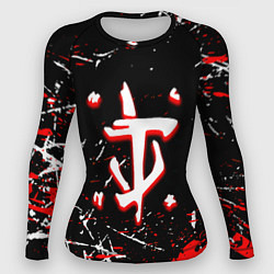 Женский рашгард Doom краски штрихи