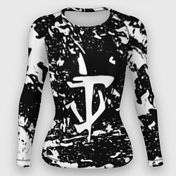 Женский рашгард Doom краски белые штрихи