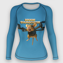Рашгард женский Mousini Quadrocoptini мем, цвет: 3D-принт