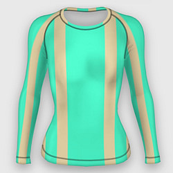Женский рашгард Color blue beige stripes