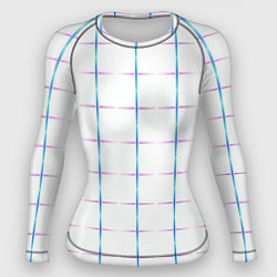 Женский рашгард Color white blue stripes
