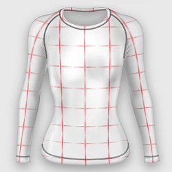Женский рашгард Color white red crosses