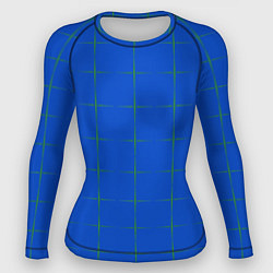 Рашгард женский Color blue stripes, цвет: 3D-принт