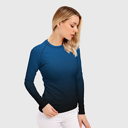 Рашгард женский Лазурит тёмно-синий, цвет: 3D-принт — фото 2