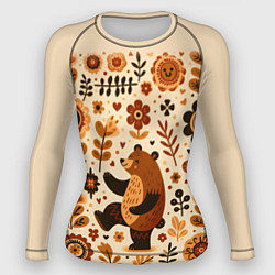 Женский рашгард Мишка пляшет