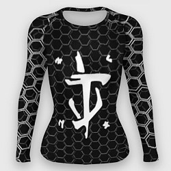 Рашгард женский Doom соты текстура, цвет: 3D-принт